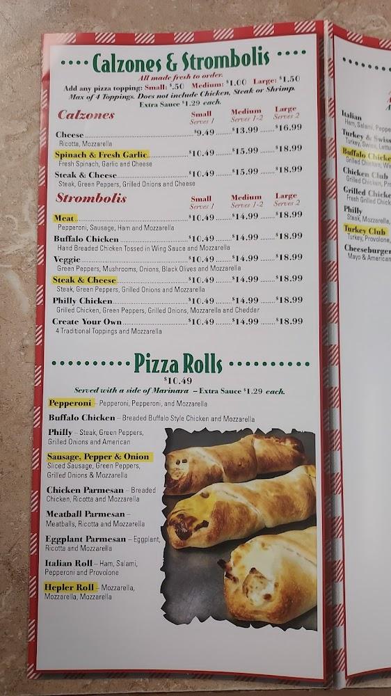 T J's New York Style Pizzeria Menu image 1